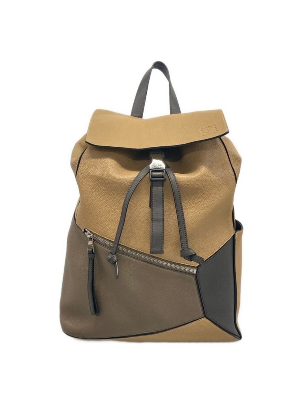 Loewe Backpack Puzzle Dark Brown Leather
